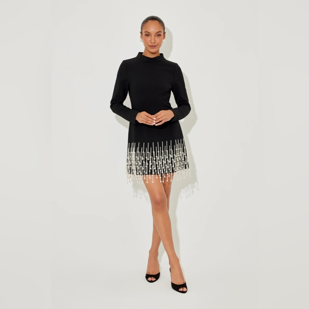 ODD MUSE Pearl Sleeved Dress
